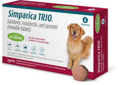 Сімпаріка Тріо 20-40 від бліх, кліщів та глистів для собак - №3  27102103 фото