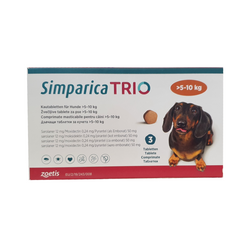 Сімпаріка Тріо 5-10 від бліх, кліщів та глистів для собак - №3  27102101 фото